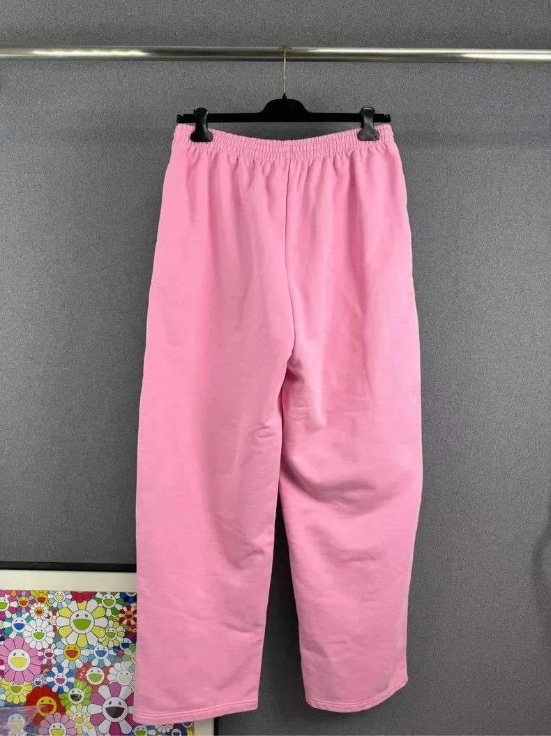 Balenciaga BALENCIAGA Pink Logo Embroidery Long Pants Size 25" / US 0 / IT 36 - 2 Thumbnail