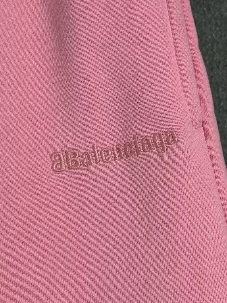 Balenciaga BALENCIAGA Pink Logo Embroidery Long Pants Size 25" / US 0 / IT 36 - 3 Thumbnail