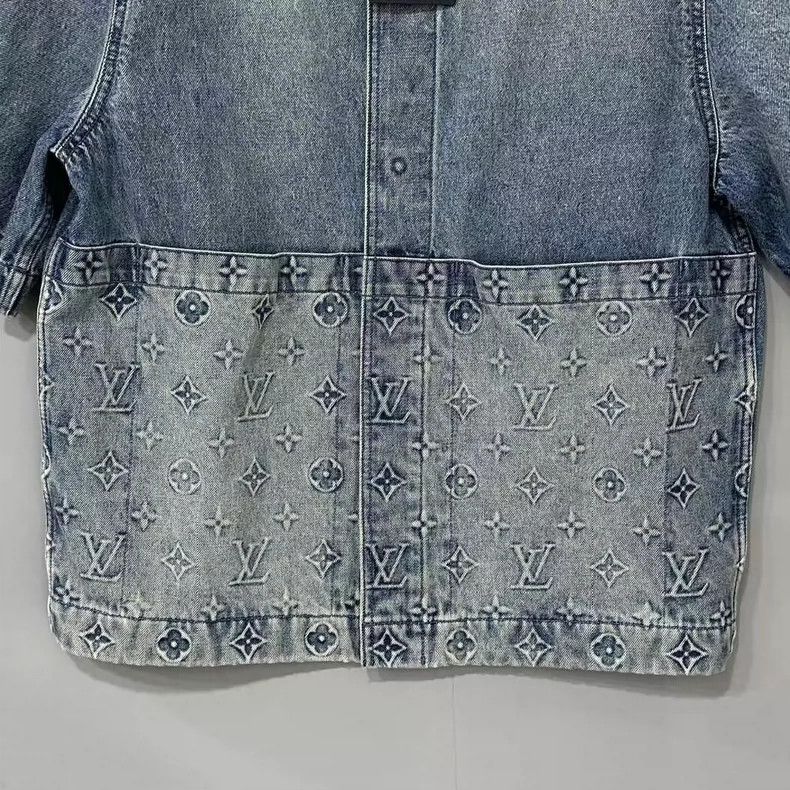 Louis Vuitton Louis Vuitton Logo Denim Short Jacket Size M / US 6-8 / IT 42-44 - 4 Thumbnail