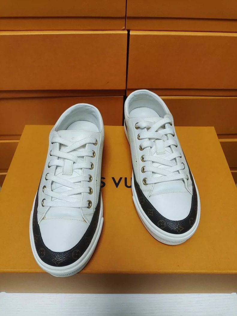 Louis Vuitton LV Sneaker White with Black Accents Size US 5 / IT 35 - 5 Thumbnail