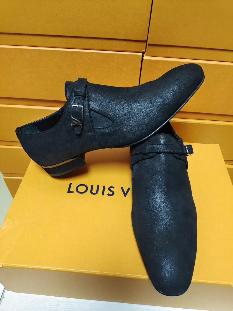 Louis Vuitton Louis Vuitton Men's Leather Shoes in Black Size US 7 / IT 37 - 5 Thumbnail