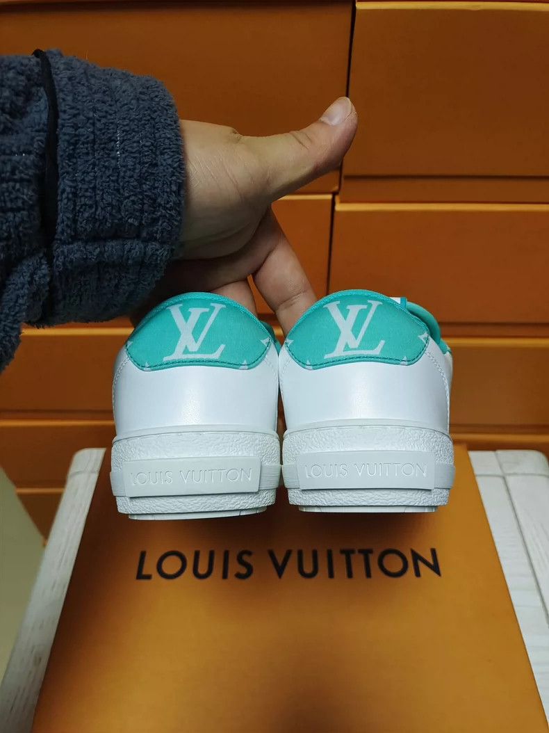 Louis Vuitton LV Women's Low-Top Lace-Up Sneakers Size US 5 / IT 35 - 8 Thumbnail