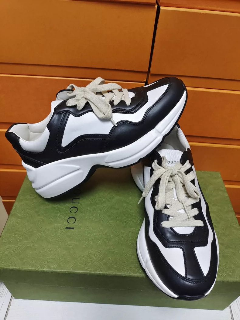 Gucci Gucci Black and White Dad Sneakers Size US 8 / IT 38 - 5 Thumbnail