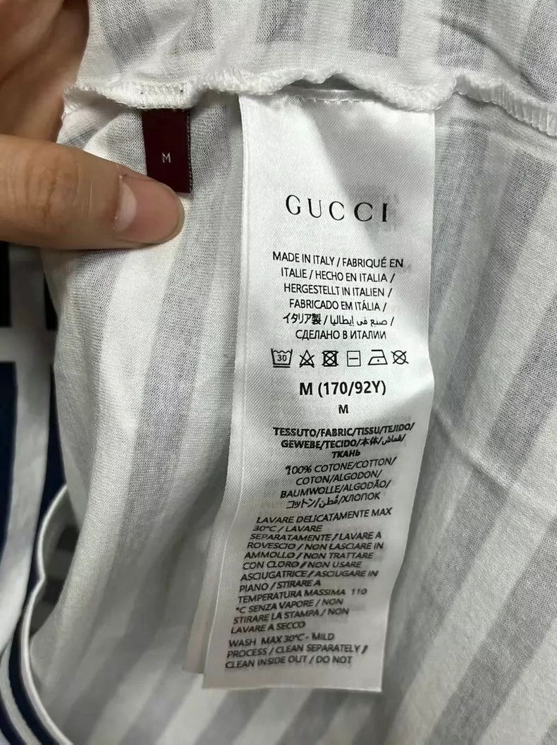 Gucci Gucci Striped Short Sleeve Crop Top Size M / US 6-8 / IT 42-44 - 4 Thumbnail
