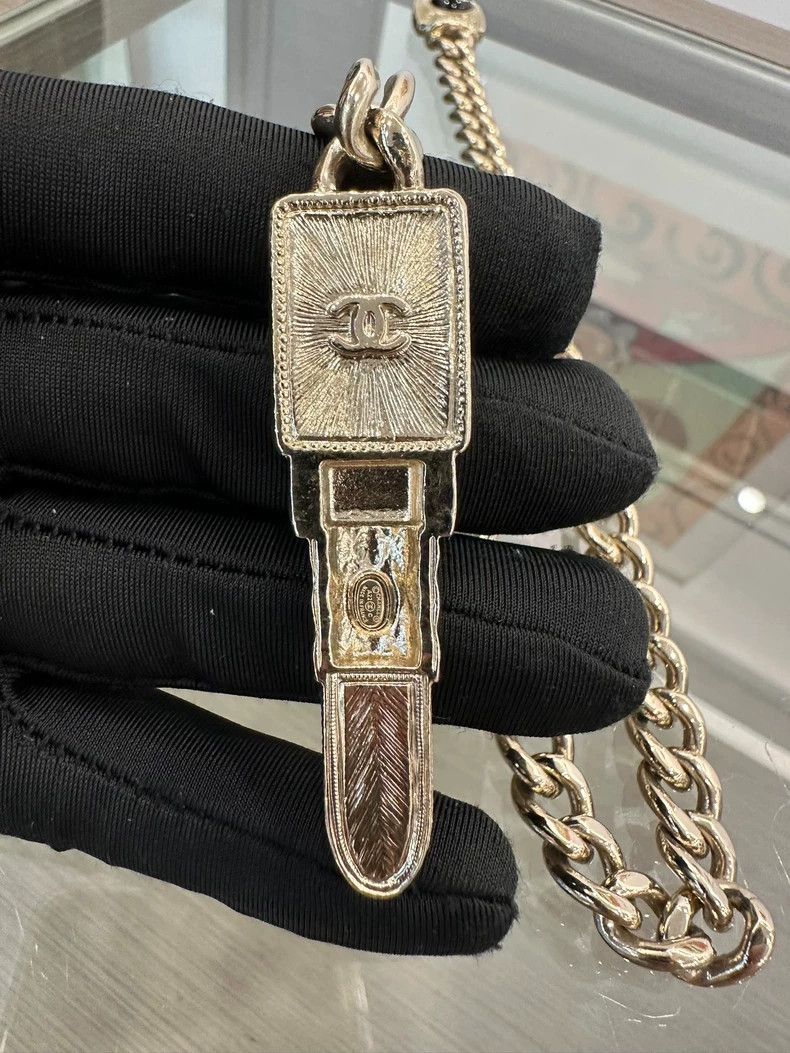 Chanel Chanel Double C Logo Adjustable Choker Necklace Size ONE SIZE - 5 Thumbnail