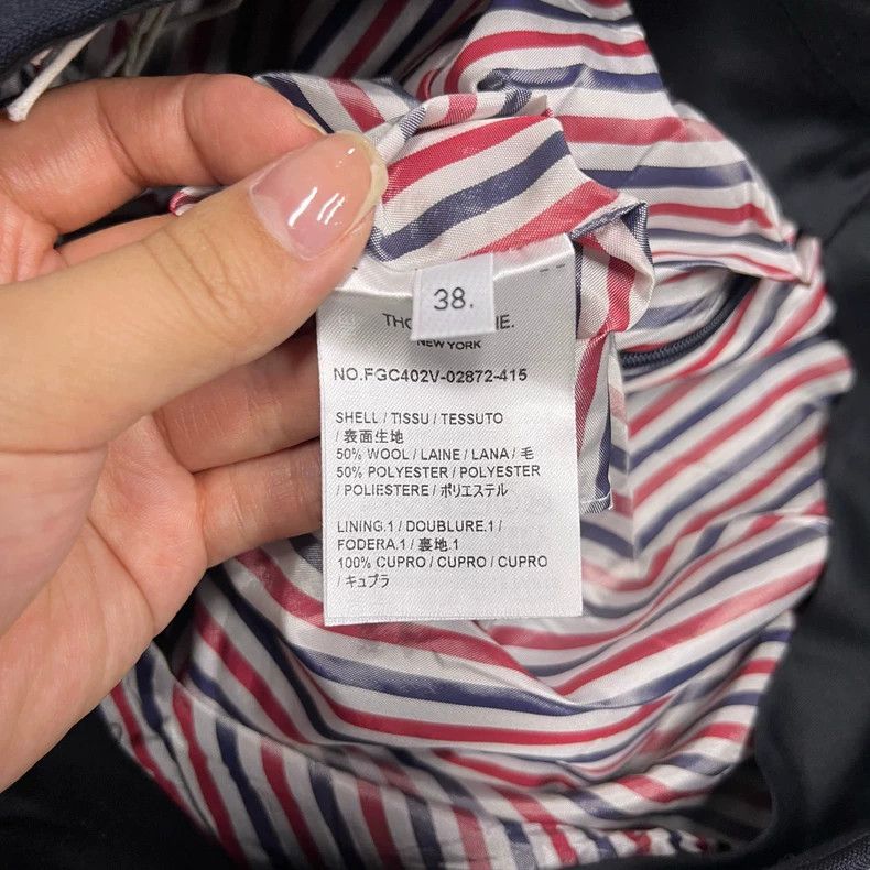 Thom Browne Thom Browne Pleated A-Line Skirt in Navy Size 38" / US 16 / IT 52 - 4 Thumbnail