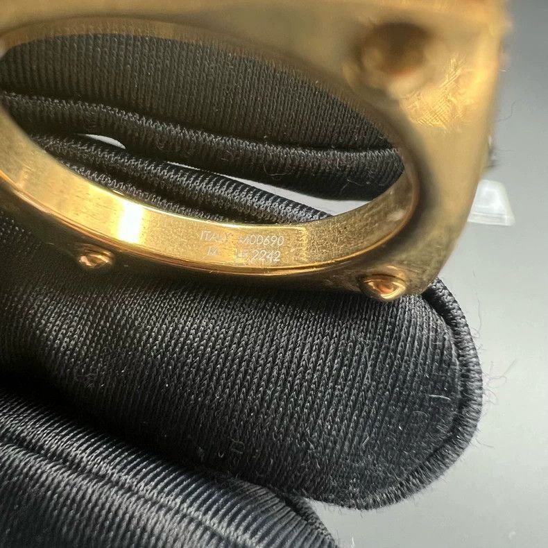 Louis Vuitton Louis Vuitton Black Gold Ring M Size Size ONE SIZE - 3 Thumbnail