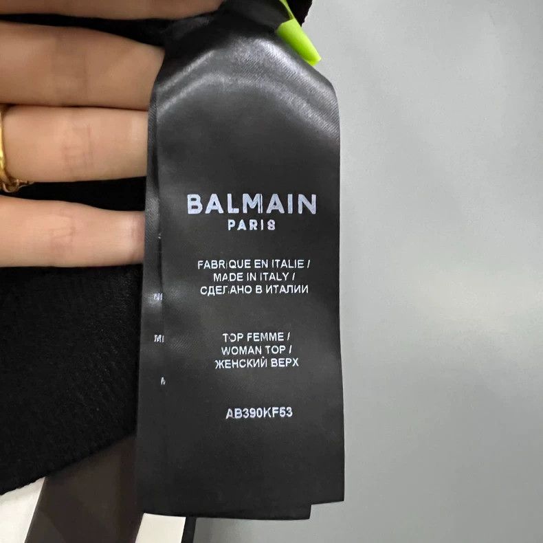 Balmain Balmain Black Knitted Vest with Buttons Size M / US 6-8 / IT 42-44 - 5 Thumbnail