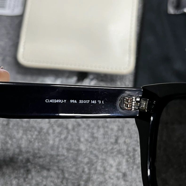 Celine Celine Black Stylish Rectangle Sunglasses Size ONE SIZE - 5 Thumbnail