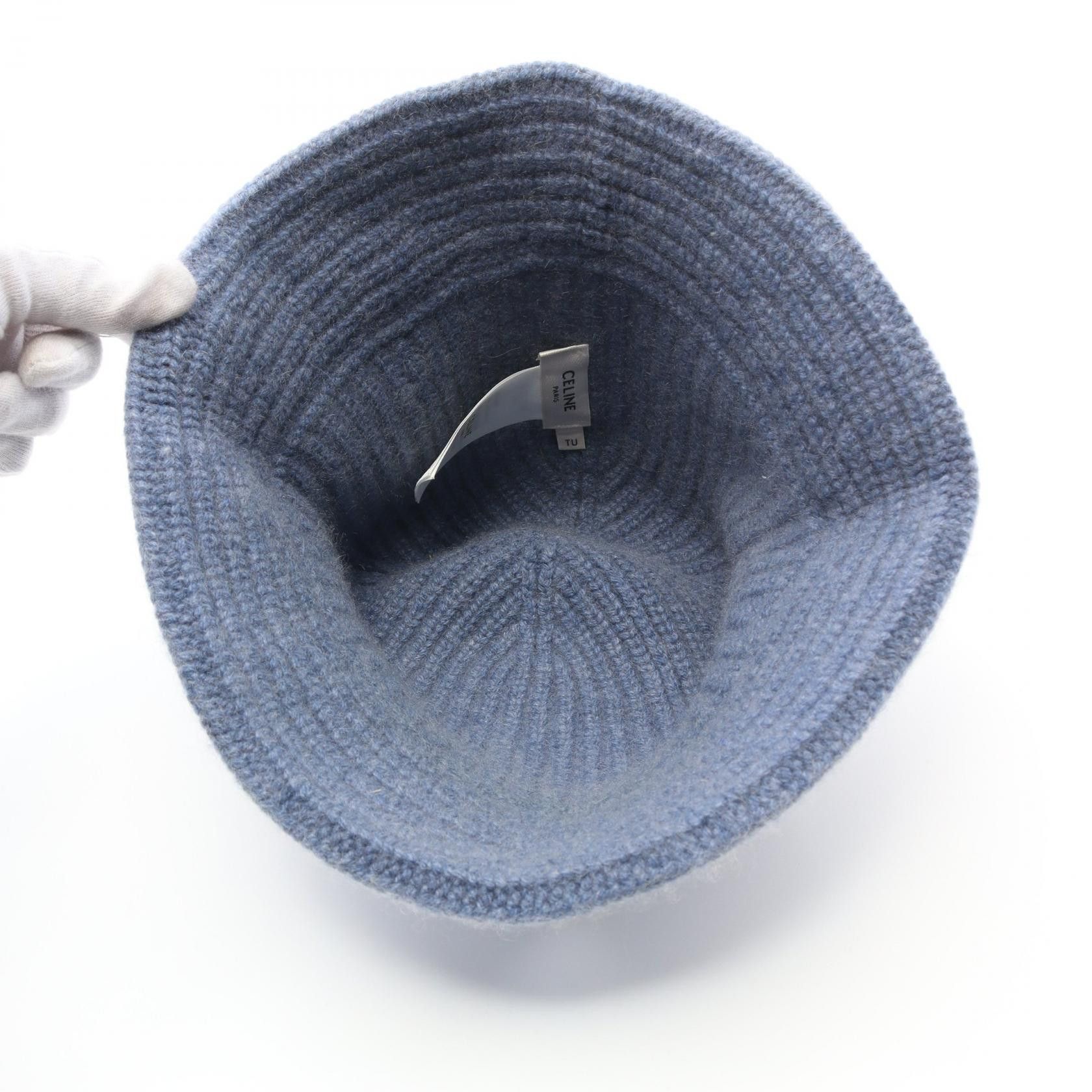 Celine Celine Celine Triomphe Cashmere Hat Natural Material Hats Size ONE SIZE - 3 Thumbnail