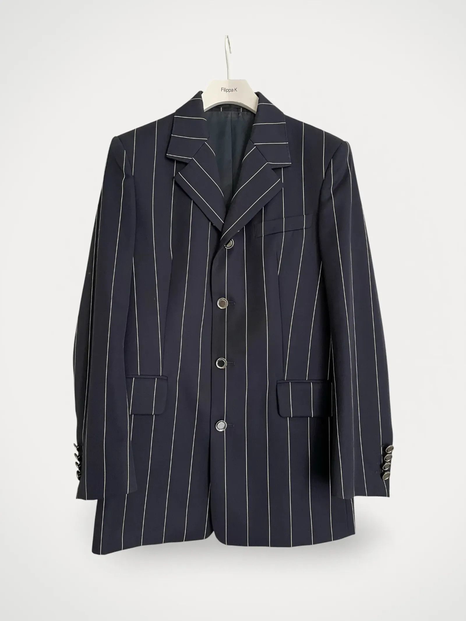 Filippa K Filippa K Wool Pinstripe Blazer Blazer Size XS / US 0-2 / IT 36-38 - 2 Thumbnail