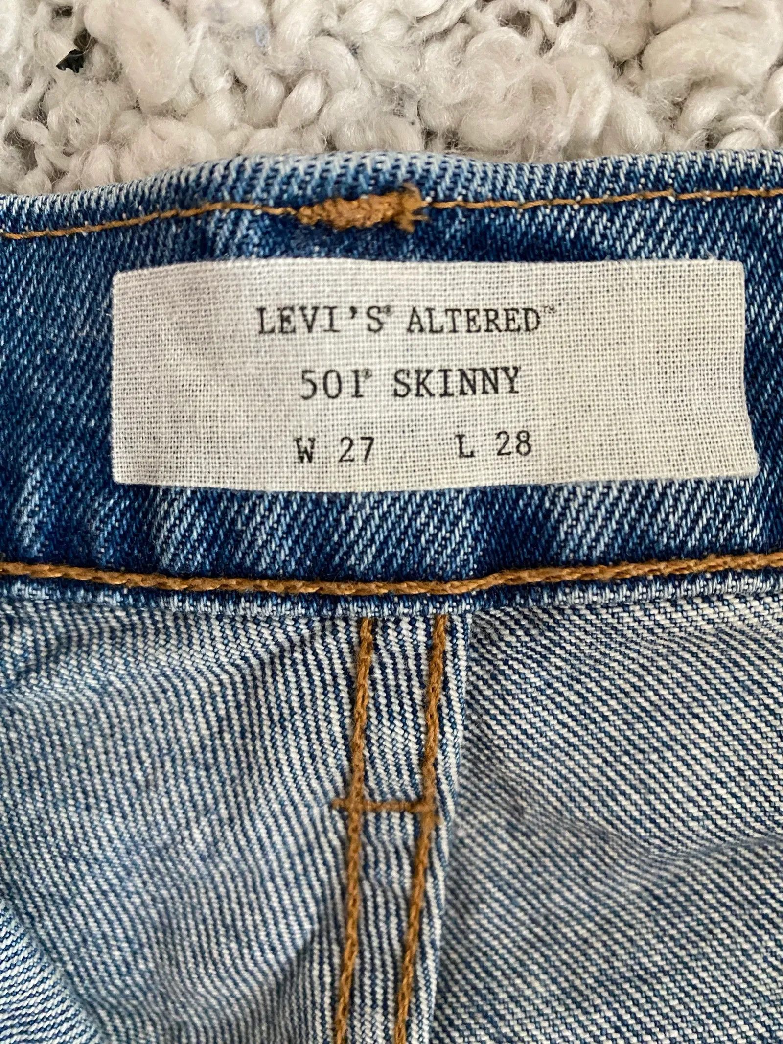 Levi's Levi's Leviś altered 501 skinny Jeans Size 27" / US 4 / IT 40 - 2 Thumbnail