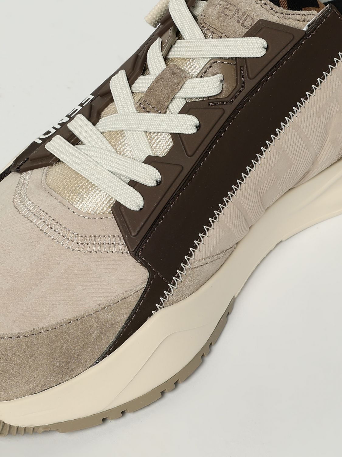 Fendi Fendi Sneakers Men Beige Size US 7 / EU 40 - 4 Thumbnail