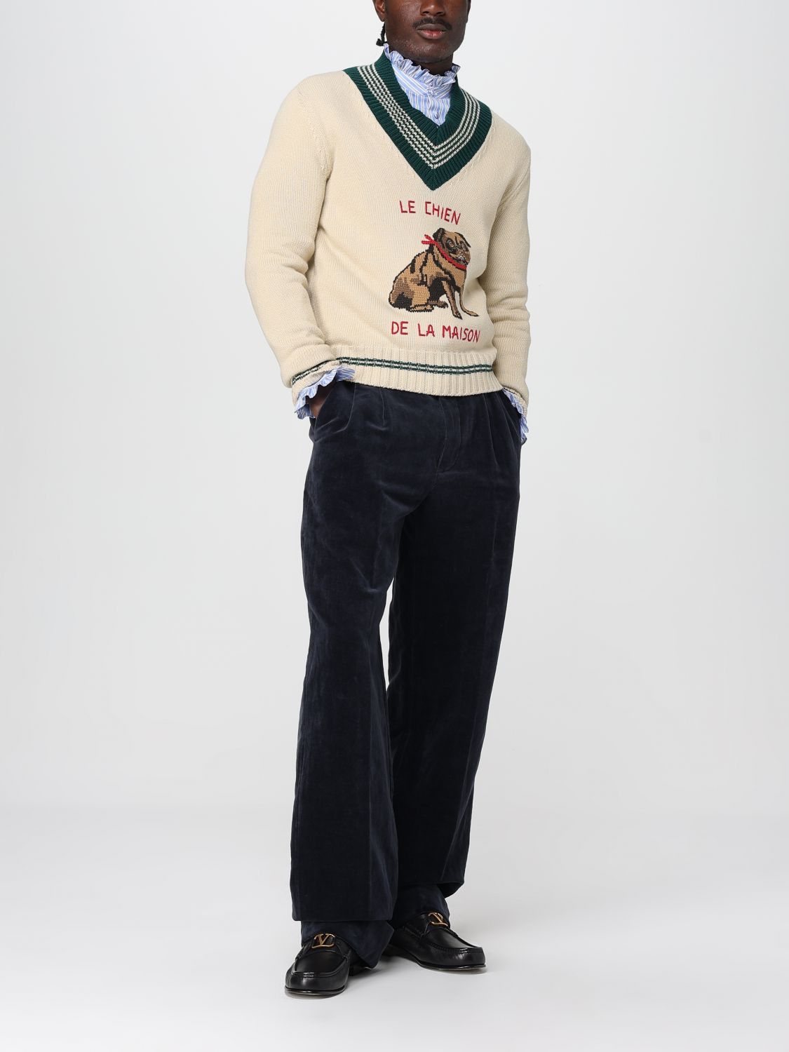 Valentino Valentino Sweater Men Butter Size US M / EU 48-50 / 2 - 2 Thumbnail