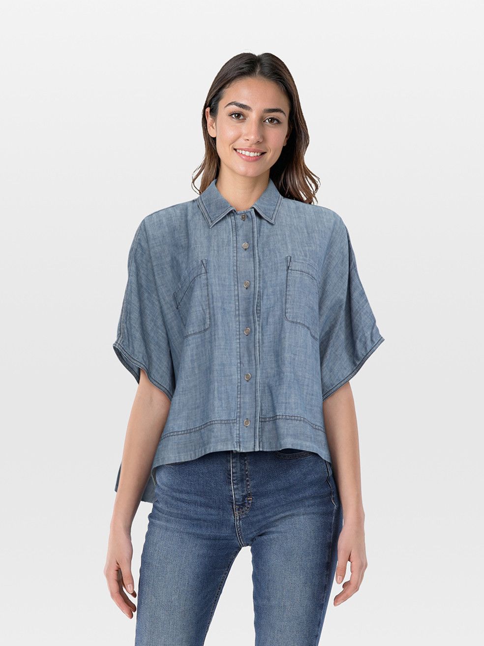 Marc Jacobs Marc By Marc Jacobs Blue Short Sleeve Shirt Size M / US 6-8 / IT 42-44 - 2 Thumbnail