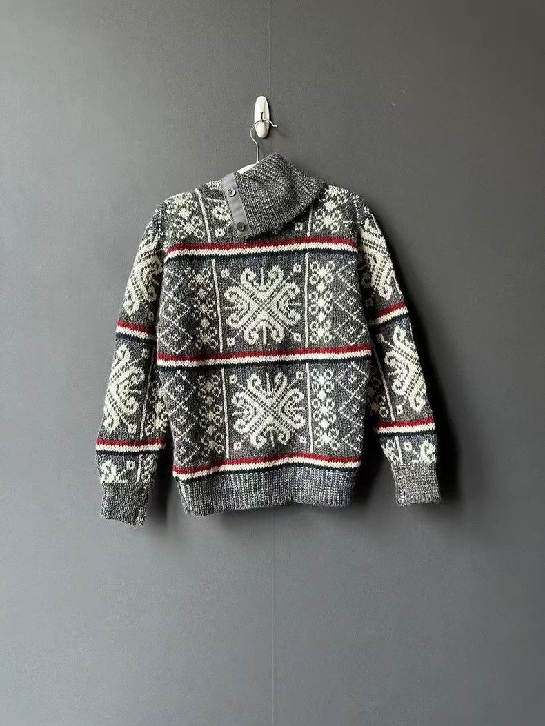 Thom Browne High Neck Striped Snowflake Sweater Size S / US 4 / IT 40 - 2 Thumbnail
