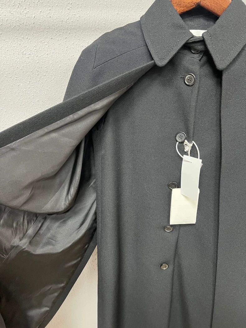 Valentino Valentino Black Wool Double Layer Cape Coat Size L / US 10 / IT 46 - 3 Thumbnail