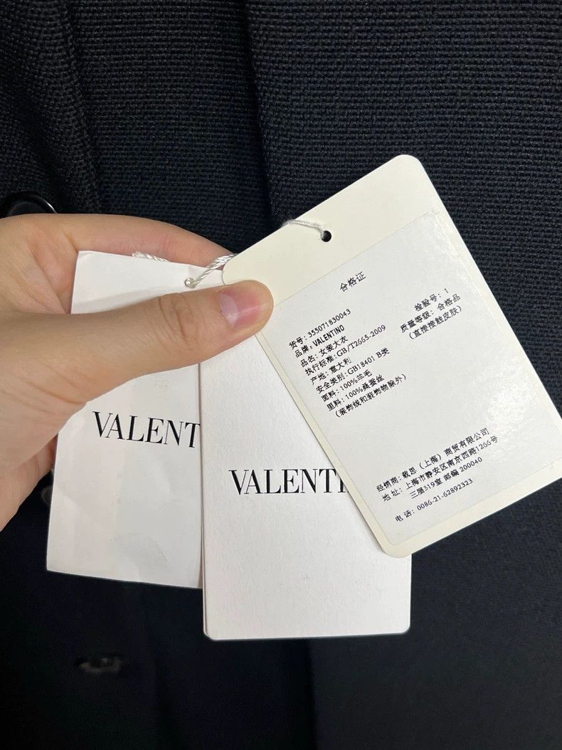 Valentino Valentino Black Wool Double Layer Cape Coat Size L / US 10 / IT 46 - 4 Thumbnail