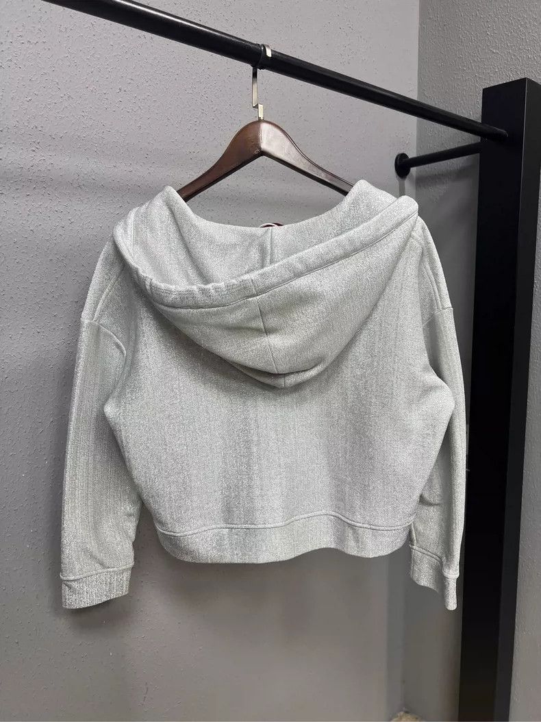 Valentino Valentino Silver Glitter Bow Sequin Hoodie Size XS / US 0-2 / IT 36-38 - 2 Thumbnail