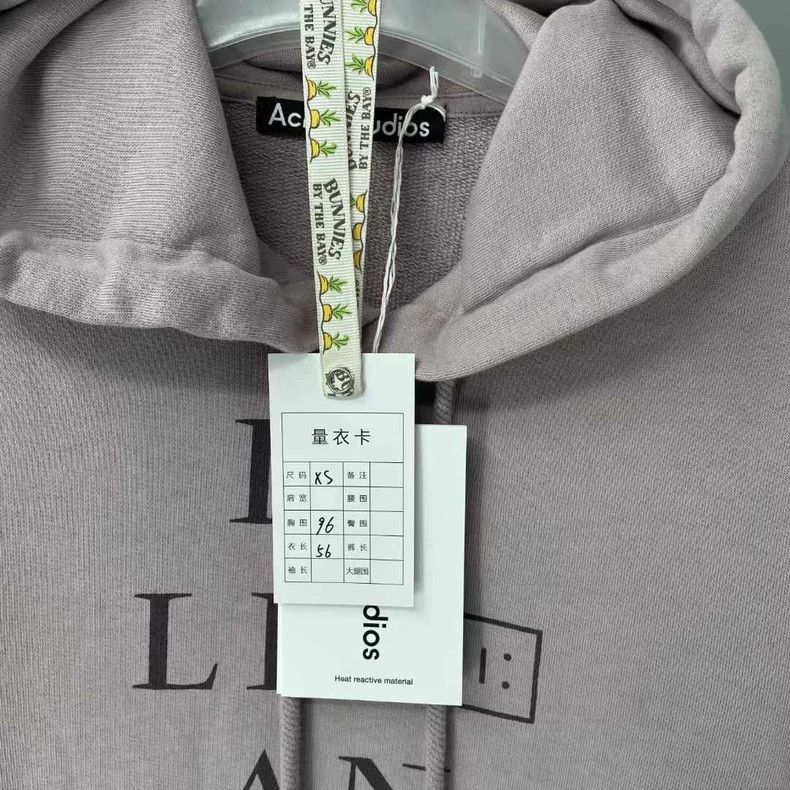 Acne Studios Acne Studios Short Gray Hooded Sweatshirt Size XS / US 0-2 / IT 36-38 - 7 Thumbnail