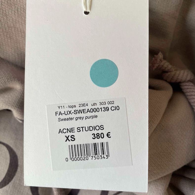 Acne Studios Acne Studios Short Gray Hooded Sweatshirt Size XS / US 0-2 / IT 36-38 - 6 Thumbnail