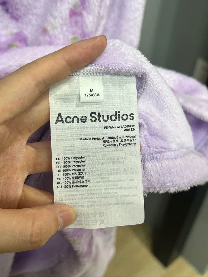 Acne Studios Acne Studios Purple Plush Hooded Sweatshirt Size M / US 6-8 / IT 42-44 - 4 Thumbnail