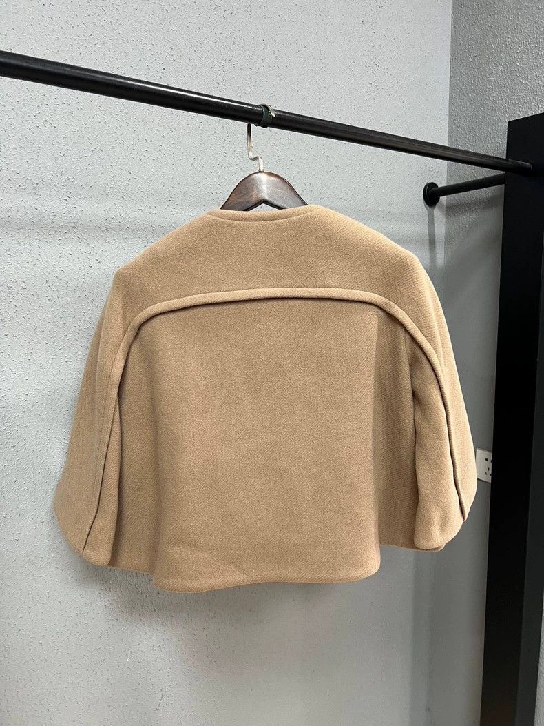 The Row Khaki Cape Coat with Buttons Size S / US 4 / IT 40 - 2 Thumbnail