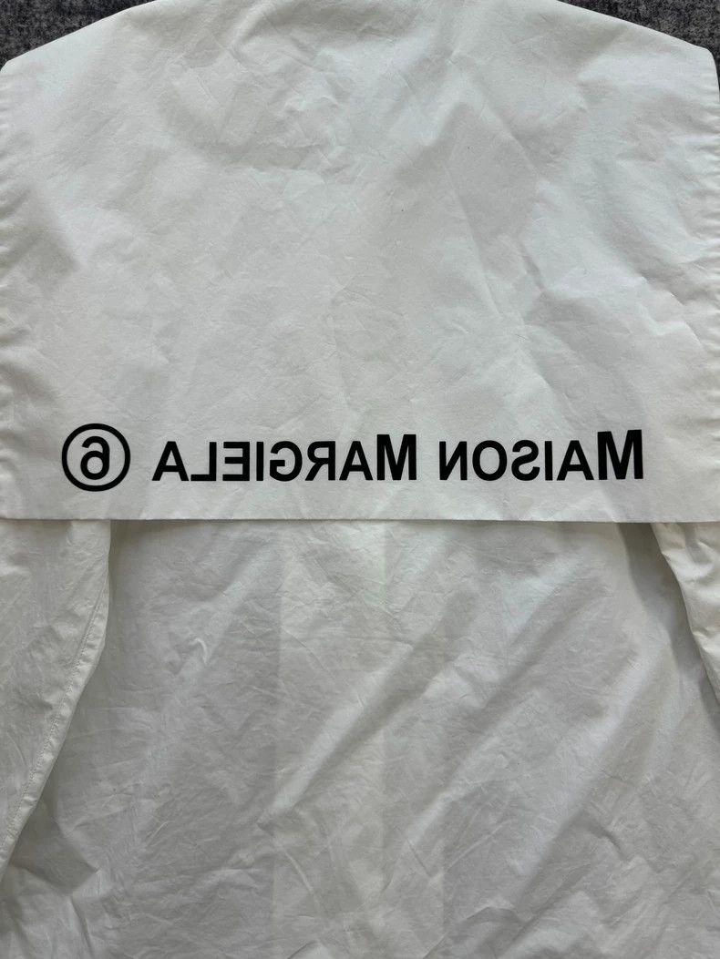 Maison Margiela Maison Margiela White Navy Collar Shirt Size M / US 6-8 / IT 42-44 - 5 Thumbnail