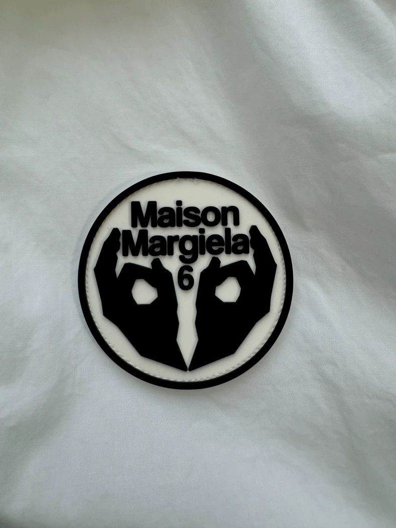 Maison Margiela Maison Margiela White Navy Collar Shirt Size M / US 6-8 / IT 42-44 - 3 Thumbnail