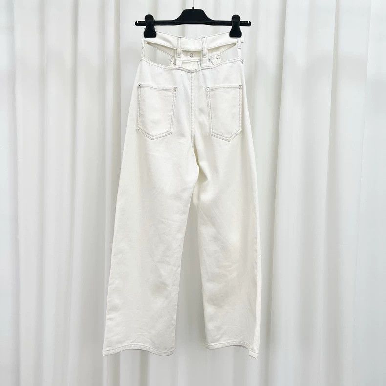 Maison Margiela Maison Margiela White Denim Pants Size 38 Size 38" / US 16 / IT 52 - 2 Thumbnail