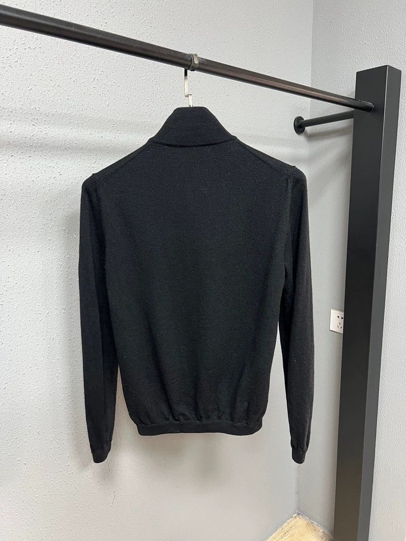 Prada Prada Black Cashmere Zip Jacket Size L / US 10 / IT 46 - 2 Thumbnail
