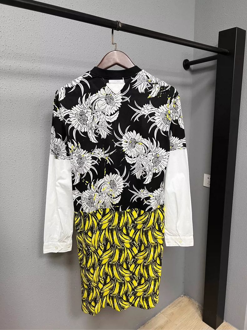 Prada Prada Floral Print Shirt Dress Size S / US 4 / IT 40 - 2 Thumbnail