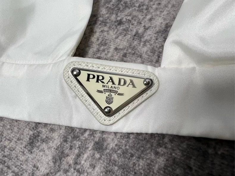 Prada PRADA White Triangle Logo Bralette Vest Size S / US 4 / IT 40 - 3 Thumbnail