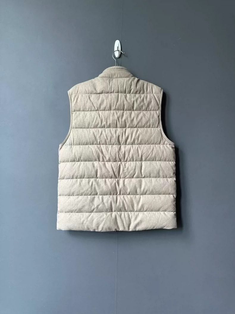 Moncler Moncler Khaki Brown Cashmere Down Vest Size L / US 10 / IT 46 - 2 Thumbnail