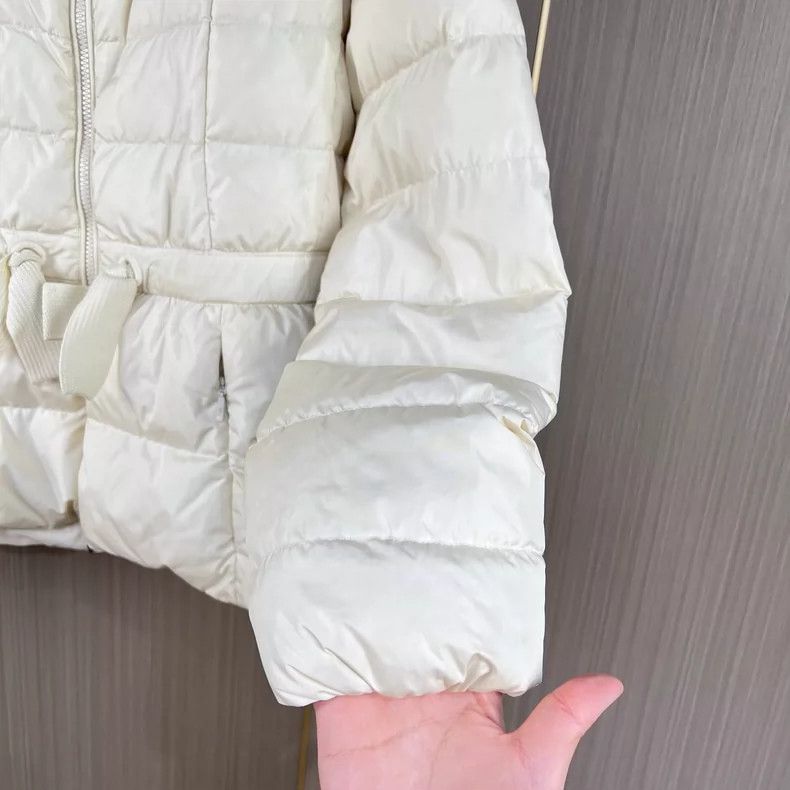 Moncler Moncler Embroidered Logo Cream Down Jacket Size S / US 4 / IT 40 - 6 Thumbnail