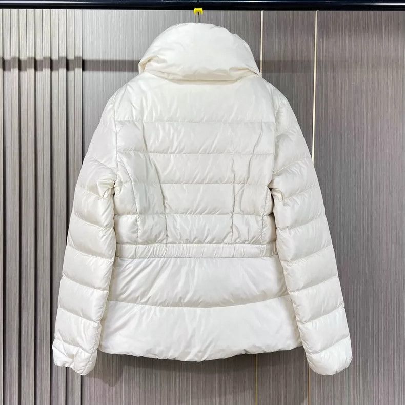 Moncler Moncler Embroidered Logo Cream Down Jacket Size S / US 4 / IT 40 - 2 Thumbnail