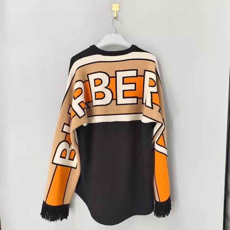 Burberry Burberry Logo Fringe Sleeve Sweatshirt Size S / US 4 / IT 40 - 2 Thumbnail