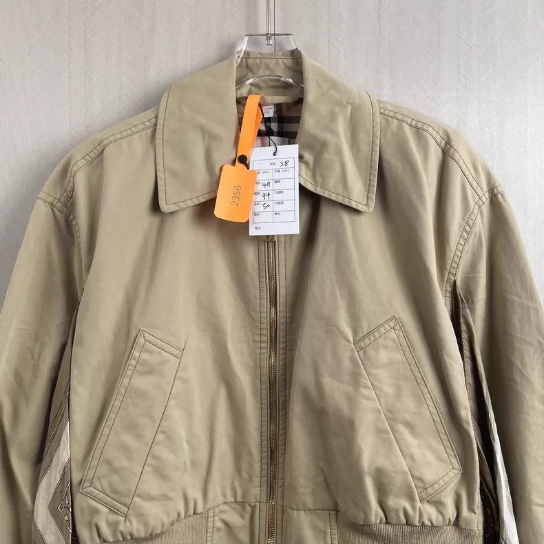 Burberry Burberry Silk-Blend Cropped Windbreaker Jacket Size M / US 6-8 / IT 42-44 - 2 Thumbnail