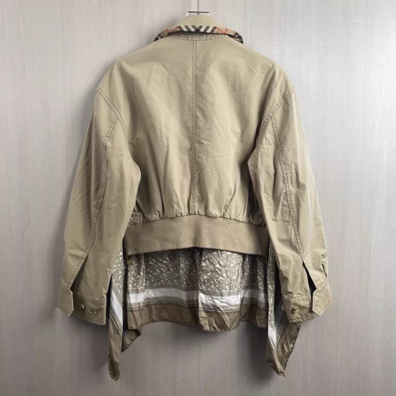 Burberry Burberry Silk-Blend Cropped Windbreaker Jacket Size M / US 6-8 / IT 42-44 - 3 Thumbnail