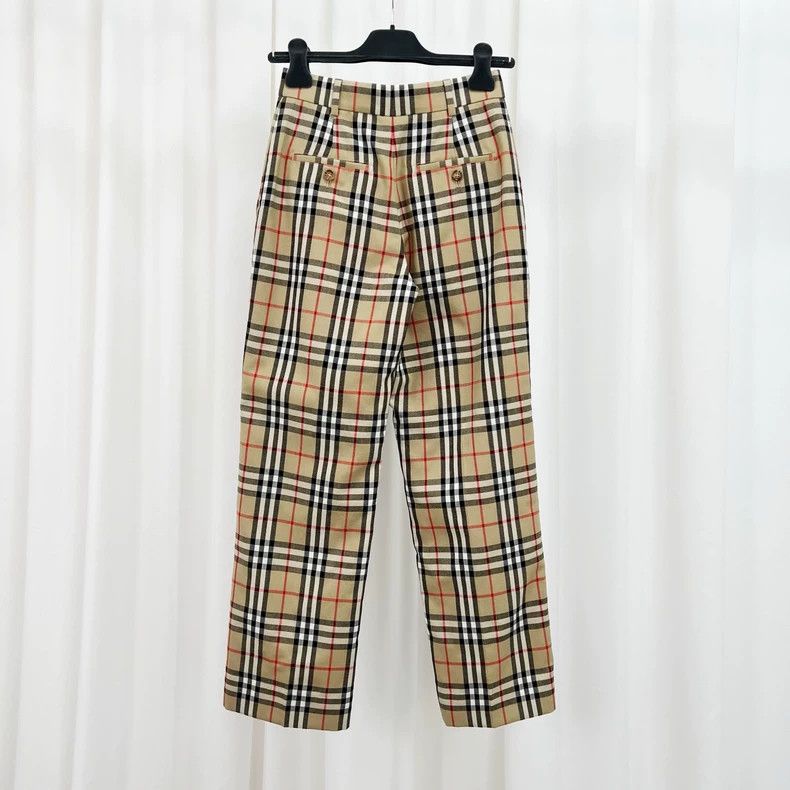Burberry Burberry Classic Plaid Wool Casual Pants Size 22" - 2 Thumbnail