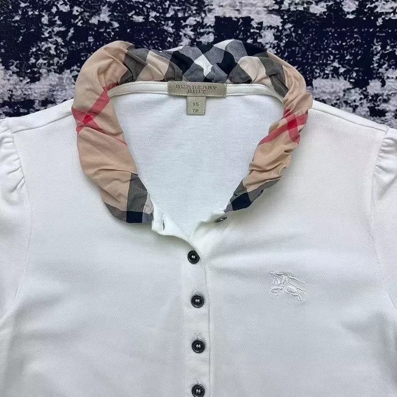 Burberry Burberry Polo Shirt with Check Collar Size XS / US 0-2 / IT 36-38 - 3 Thumbnail