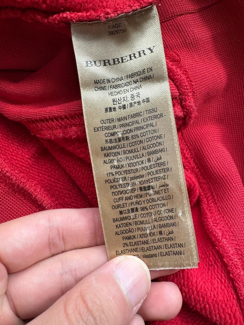 Burberry Burberry Red Sweatshirt with Horse Logo Size L / US 10 / IT 46 - 5 Thumbnail