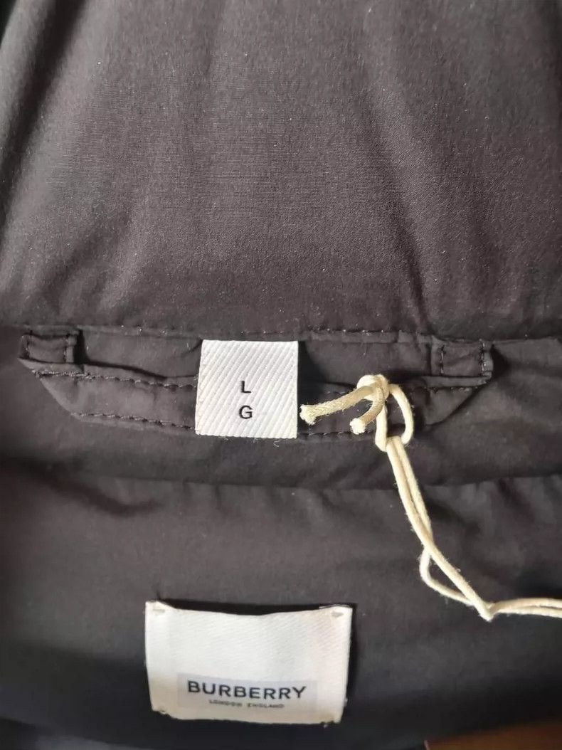 Burberry Burberry Long Black Down Jacket with Hood Size L / US 10 / IT 46 - 3 Thumbnail