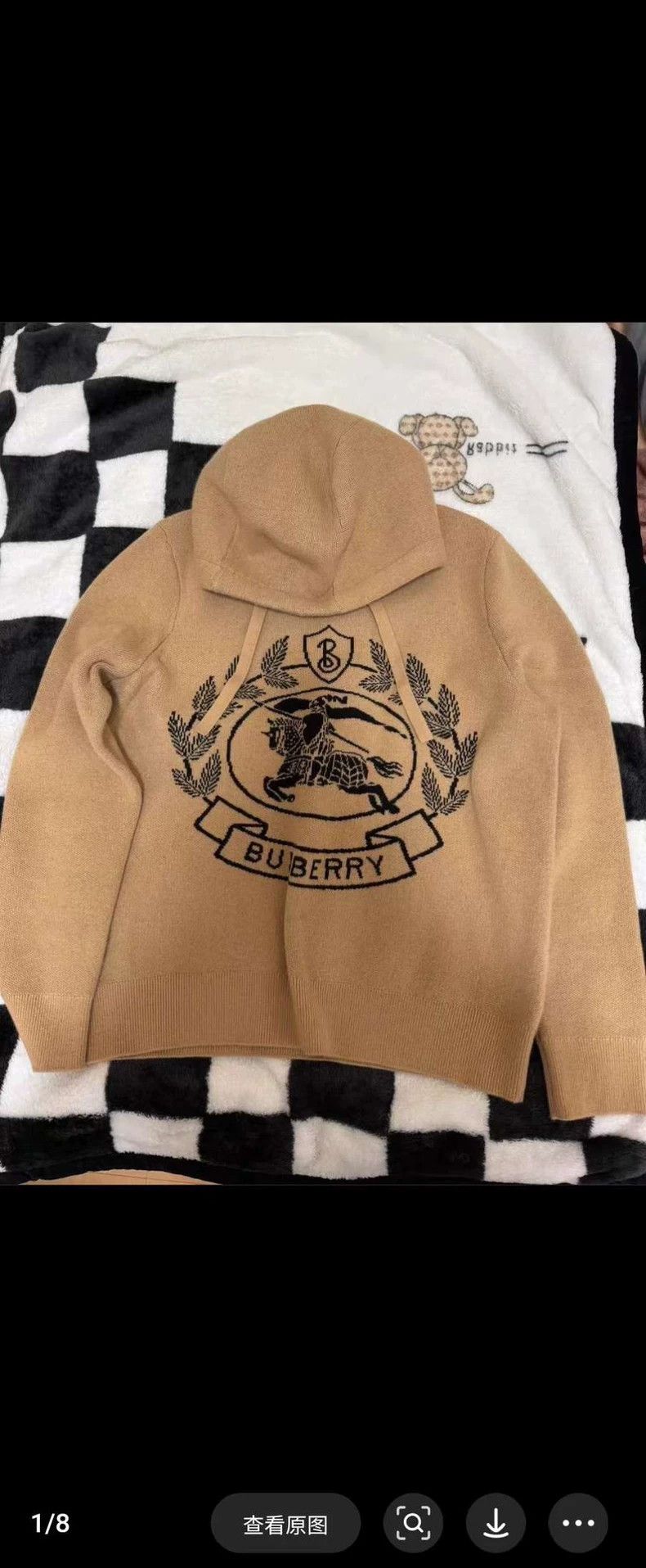 Burberry Burberry Beige Wool Knitted Hoodie Size M / US 6-8 / IT 42-44 - 4 Thumbnail