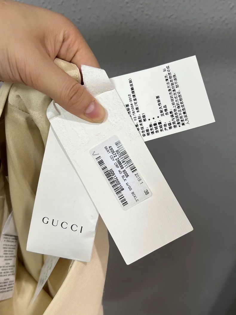 Gucci Gucci Cream Color Belted Skirt Size 38" / US 16 / IT 52 - 4 Thumbnail