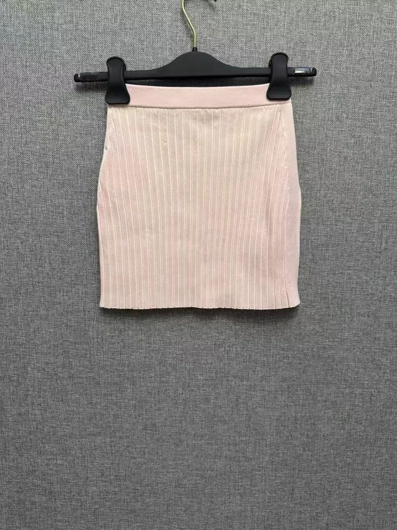 Alexander Wang Alexander Wang Pink Knitted Skirt Size S Size 23" - 2 Thumbnail