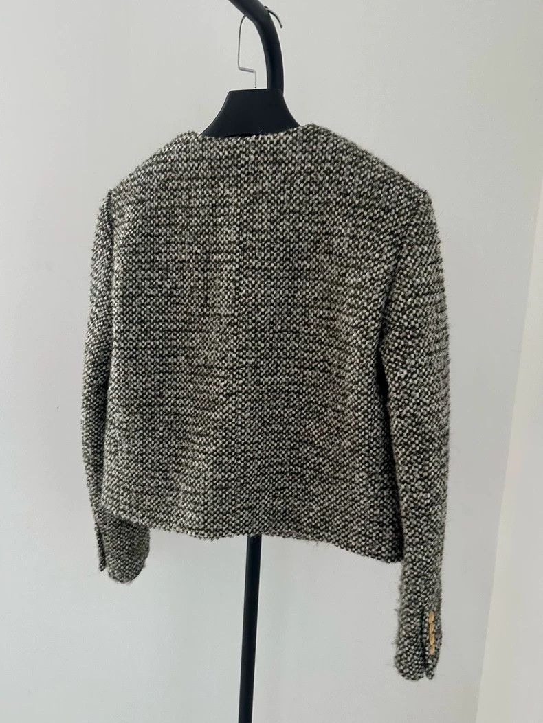Celine Celine Tweed Four-Pocket Jacket Coat Size S / US 4 / IT 40 - 2 Thumbnail