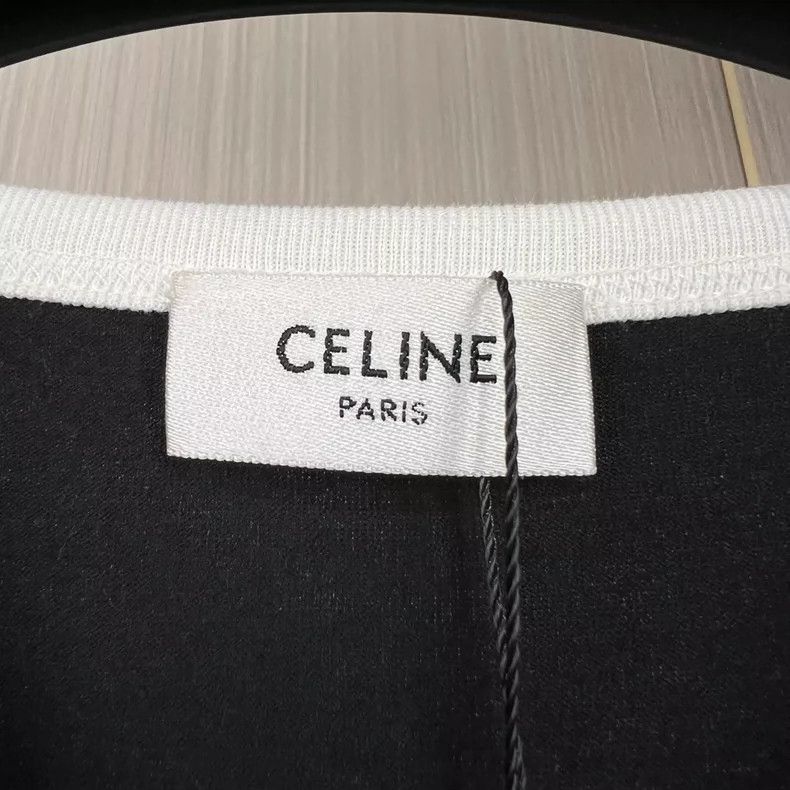 Celine Celine Paris Black and White Short Sleeve Tee Size XS / US 0-2 / IT 36-38 - 5 Thumbnail