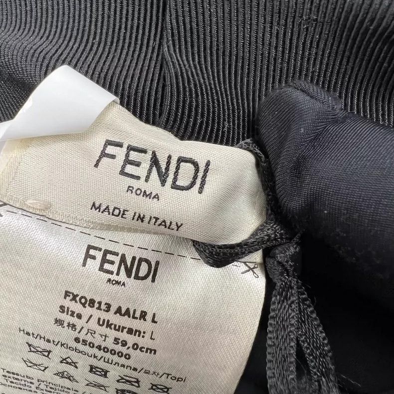 Fendi Fendi Gray Wool Bucket Hat Size ONE SIZE - 6 Thumbnail