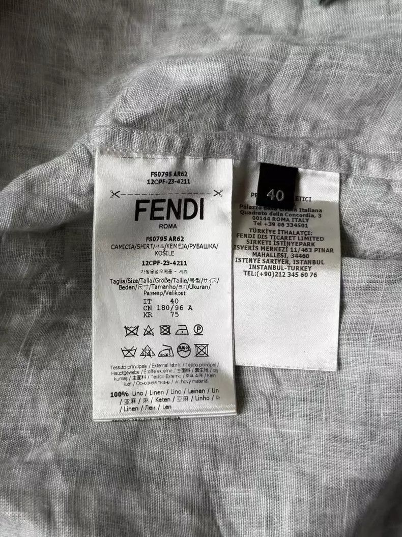 Fendi Fendi All-Over Print Short Sleeve Shirt Size M / US 6-8 / IT 42-44 - 4 Thumbnail